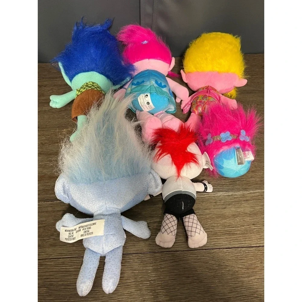 Trolls Plush Lot of 6 Dolls Stuffed Animals Toy‎ Figures Kids Collection